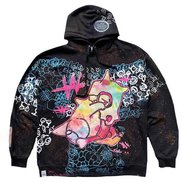 Fuzzy Bones Patchwork Hoodie 1/1 - XL