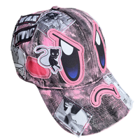 Angry Face Hat (Dried Bubble Gum) 1/1 - OS