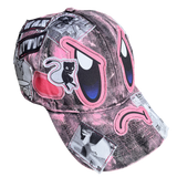 Angry Face Hat (Dried Bubble Gum) 1/1 - OS